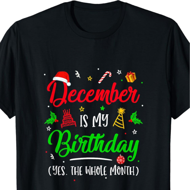 

Chic Christmas Letter Print T-shirt For Women - Soft Cotton , Short Sleeve, Crew Neck - Casual Wear & Holiday Parties