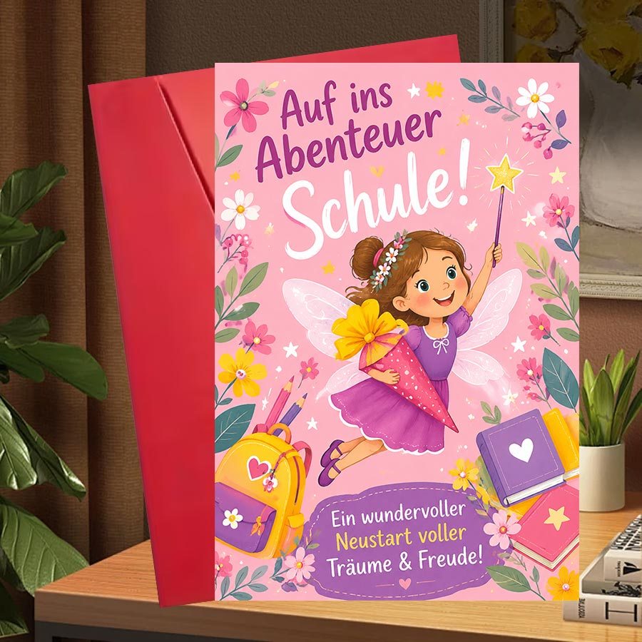 Image of 1setback - To - School Gift For Teen Girls: Magical Fairy Themed Card For A New Start