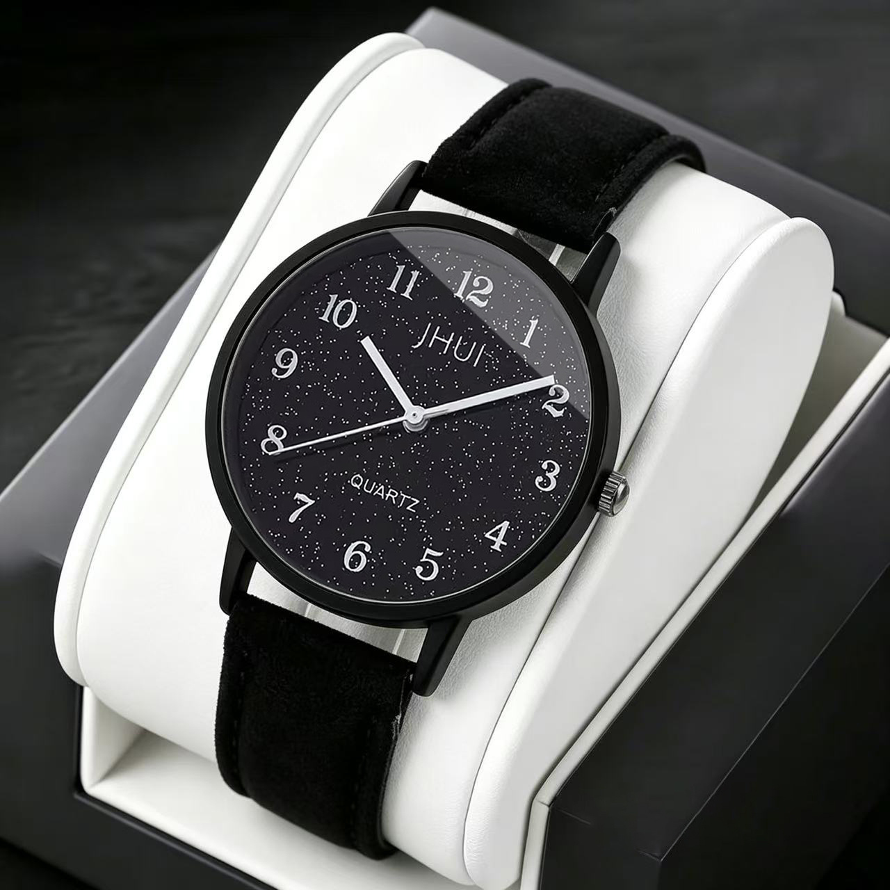 Women's Shockproof Quartz Watch Wristwatch With Pu Leather Strap, Round Case Suitable For Casual & Business, Elegant Display, Durable & , Affordable Watch For Or Casual Attire Boxes Not Included