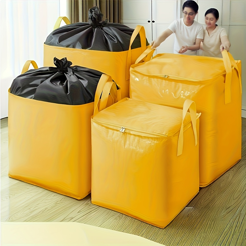 zdjęcie przedmiotu Torba przeprowadzkowa o bardzo dużej pojemności, pogrubiona, ze wzmocnionymi uchwytami—wytrzymała, wodoodporna torba do przechowywania i organizacji, składana i przenośna. Nadaje się do akademików, domów, biur i podróży. Idealny prezent dla studentów i profesjonalistów. Dostępne różne rozmiary