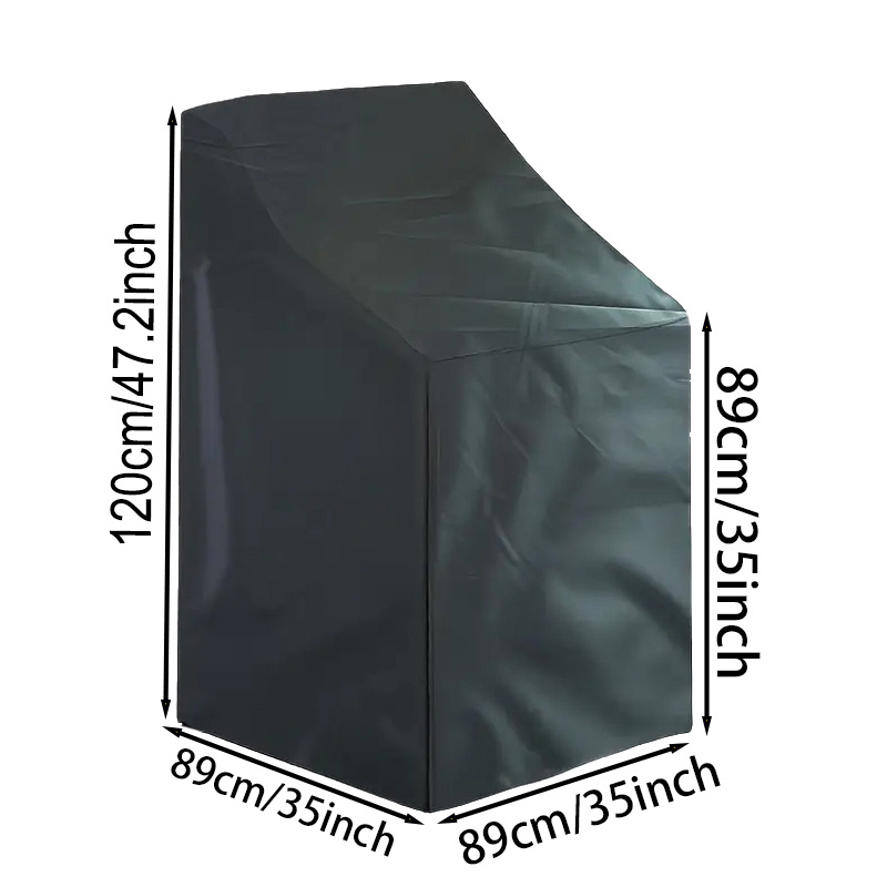 TEMU Housse Universelle pour Mobilier d'Extérieur - Conçue pour Chaises de Patio et Dossiers, Matériau en Tissu Oxford Épaissi, Résistante aux UV,
