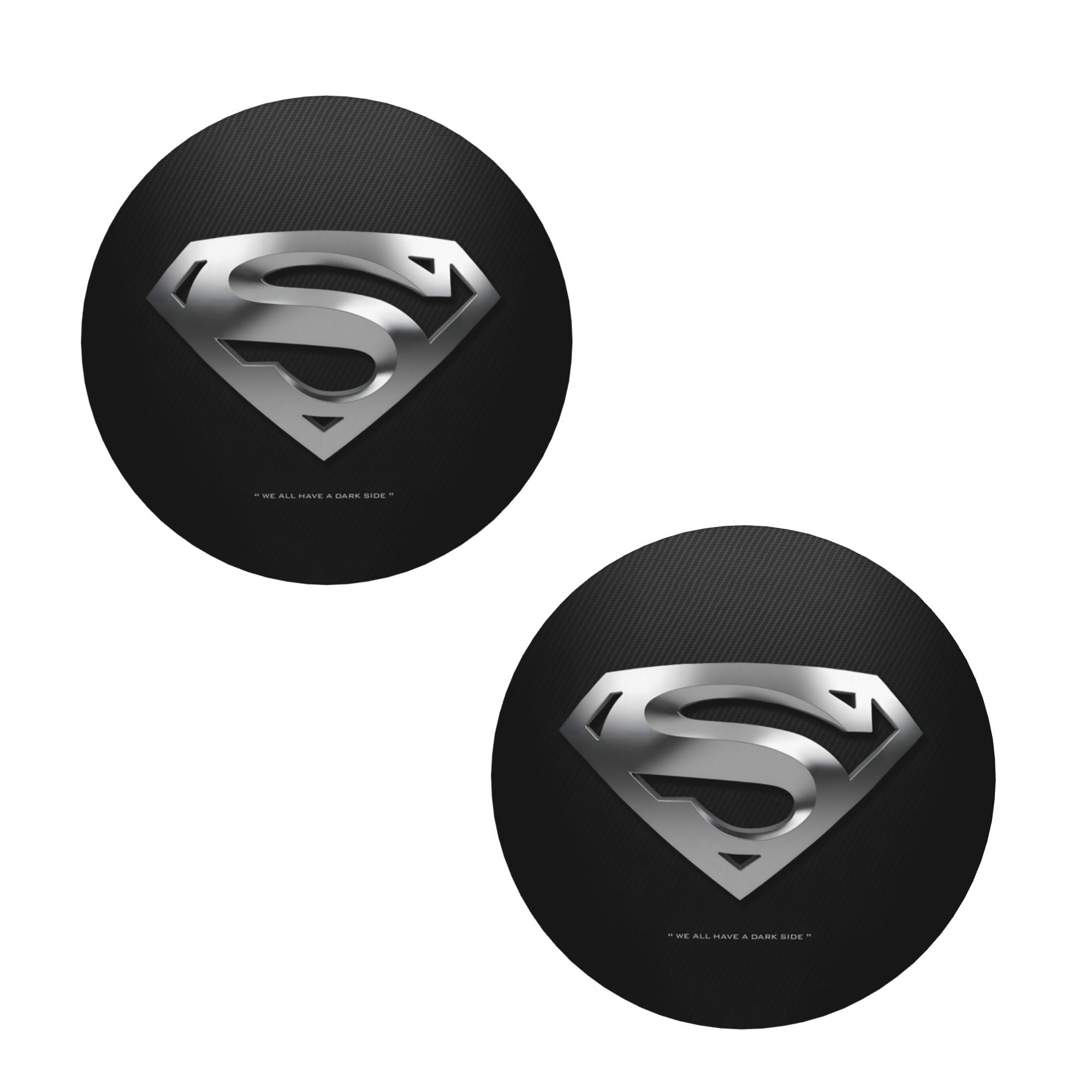 TEMU . League Superman Car Cup Holder Coasters, 2pcs High-quality Modern-design Car Cup Coasters, Universal Anti-slip Drink Car Cup Mat For Vehicle
