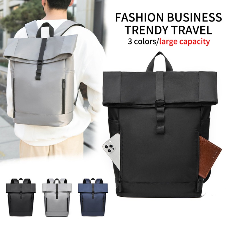 Multifunctional Travel Backpack | Durable Roll-Top Design, Expandable, Large Capacity, Ideal For Daily Commute And Outdoor Leisure, Pledun Brand, Unisex