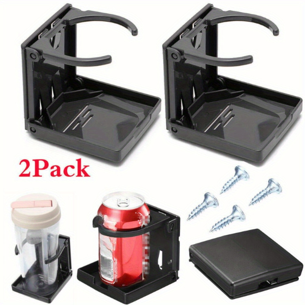 

2- Plastic Cup - Universal Folding Stand For Car, , -