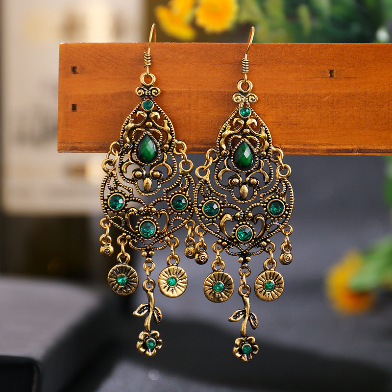 Bohemian Ethnic Style Earrings For Women, Jewelry Additions Suitable For Women' Party And Banquet Outfits, Vintage Tassel Style Women's Earrings, Gifts For Her