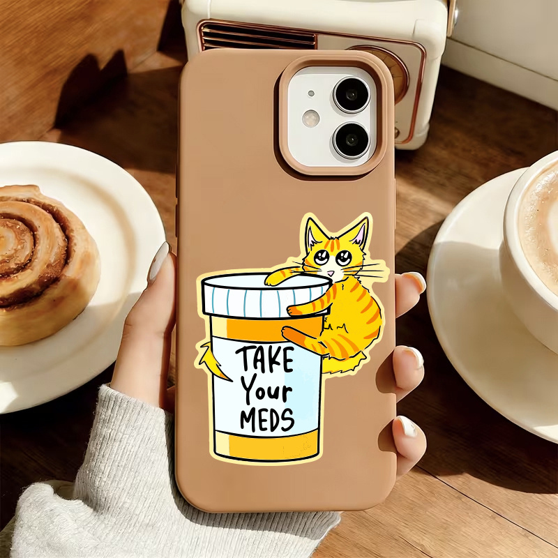 medication reminder stickers scratch resistant durable for laptops motorcycles toolboxes guitars scooters bumper decals notebook fun patterns entertainment decorative stickers gifts
