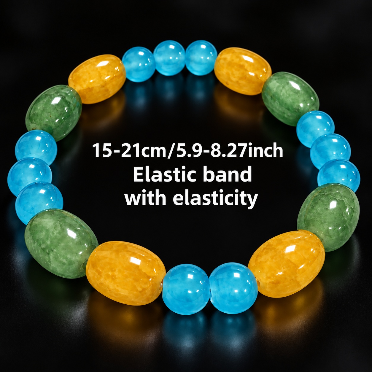 Wealth-Attracting Beaded Bracelet, Handmade