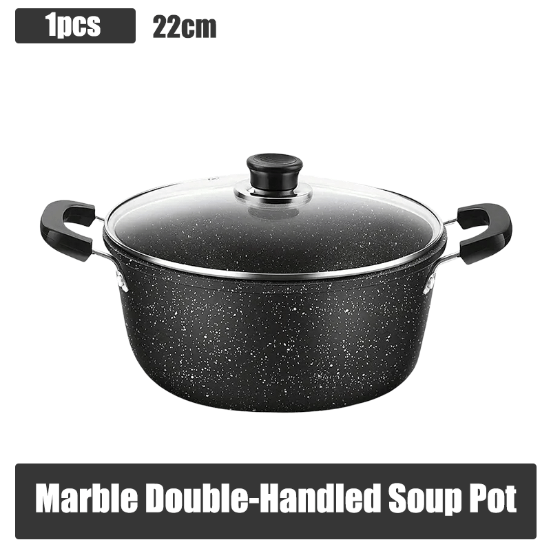 TEMU Kitchen Cooking Gift Household Cast Iron Casserole Pot Heavy Pot Body 22cm Size Suitable For Soup Noodles Hot Pot Cookware Holiday Practical