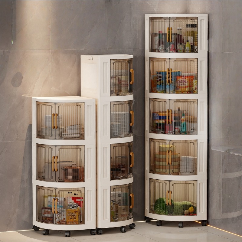 no installation corner shelf living room corner cabinet bedroom triangular cabinet kitchen bathroom floor storage box
