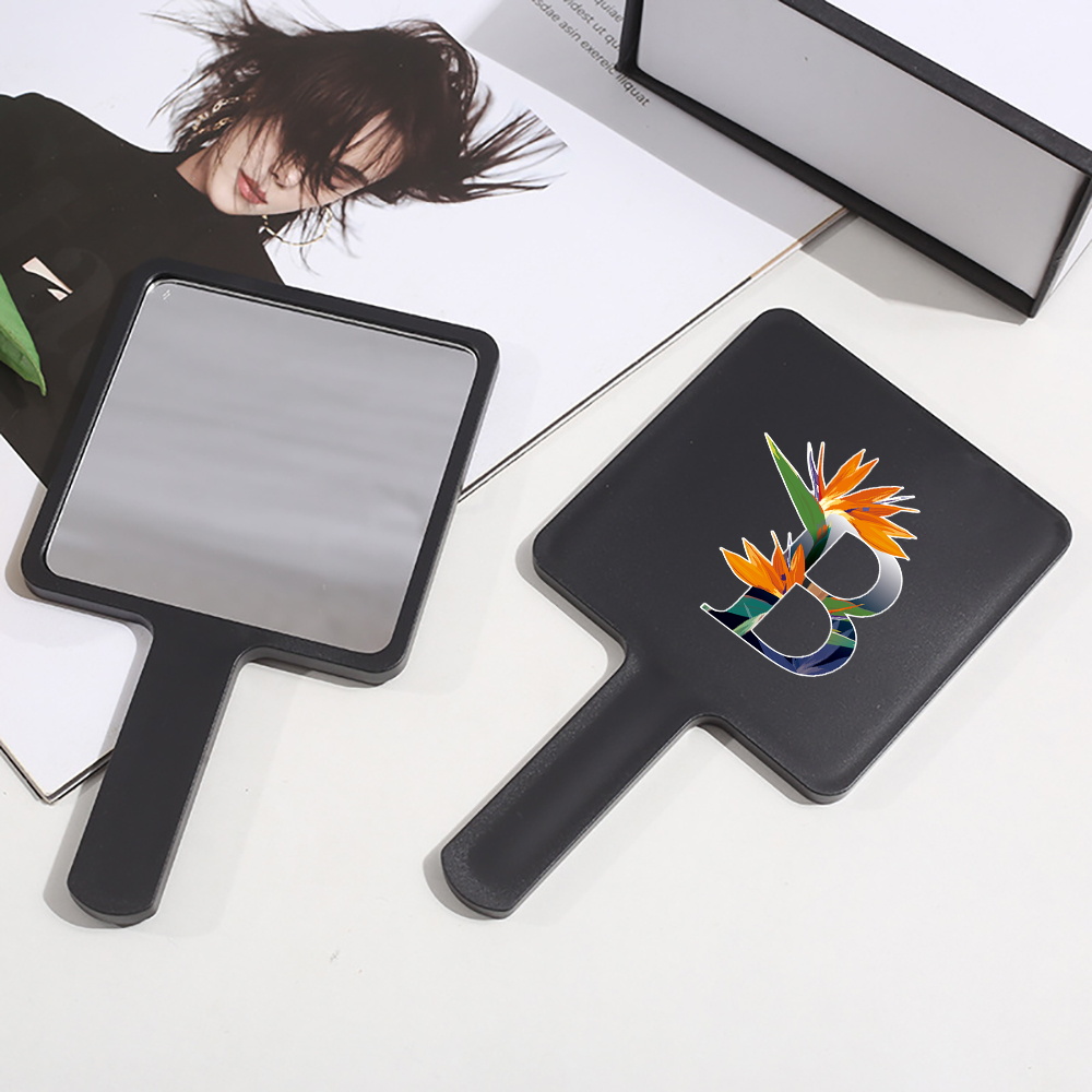Mini Hand Mirror with Easy Grip Handle, High Definition Scratch-Proof Surface