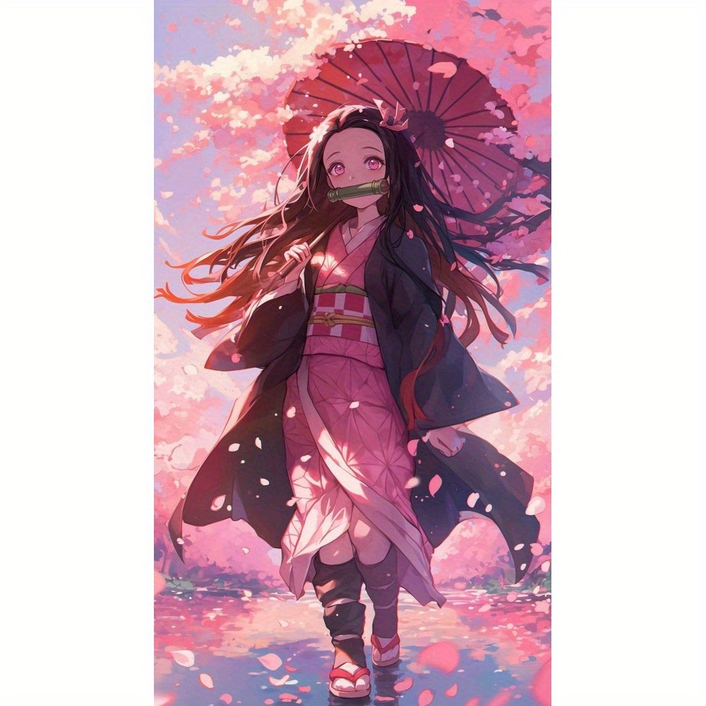 TEMU Diy Diamond Painting Kits For Adults Japanese Anime Gift 5d Kits, Diamond Painting Kits, Synthetic Gemstone Arts And Crafts For Beginner Home