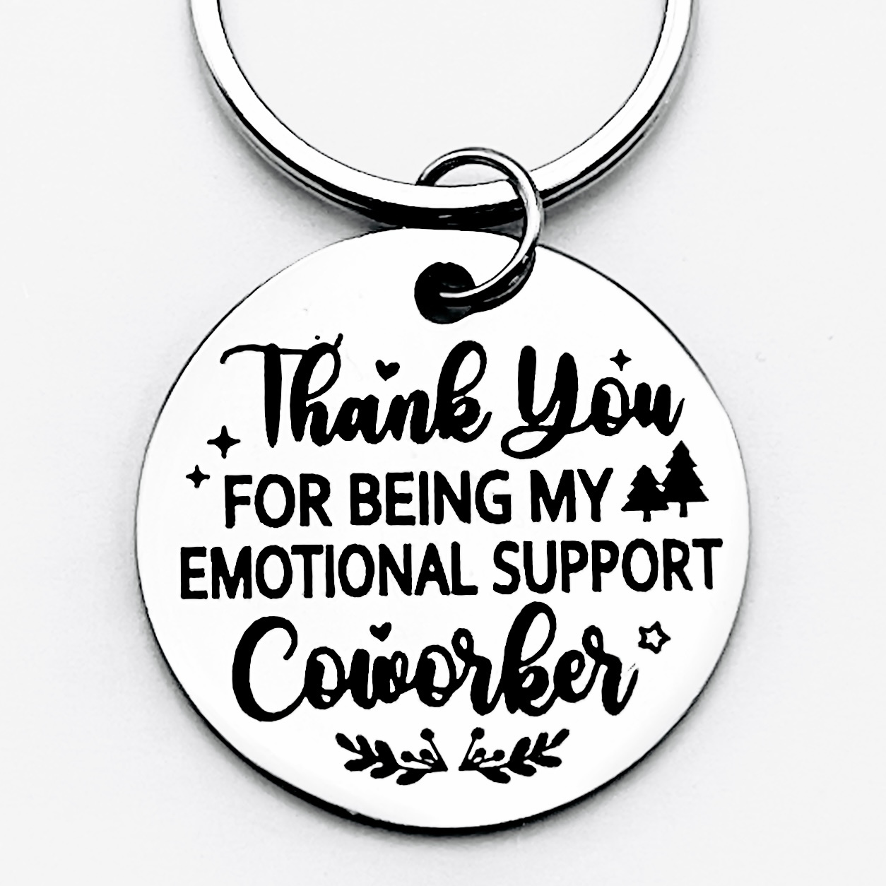 

Colleague Thanks Steel Keychain, For Men And Women, Accessories For Colleagues, Holiday Accessories