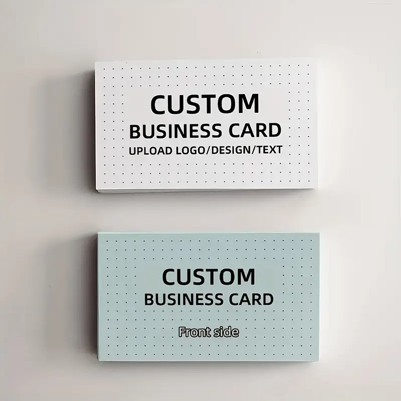 customizable professional dual sided business cards personalized name contact ideal for managers designers high quality paper elegant white background with black font office card Product details 5