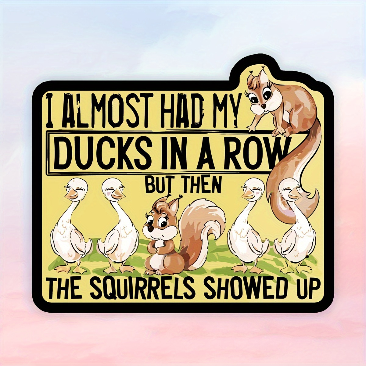 Temu – TEMU And Squirrel Stickers- Suitable For Cars, Laptops, Motorcycles And Water Bottles
