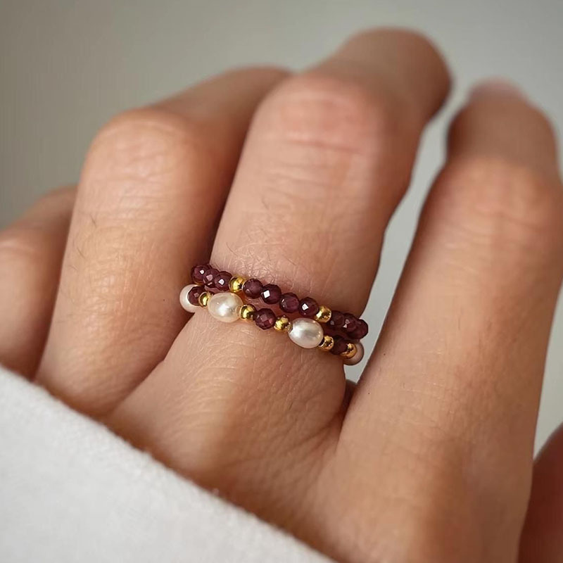 Image of Women's Ring, Handmade Beaded