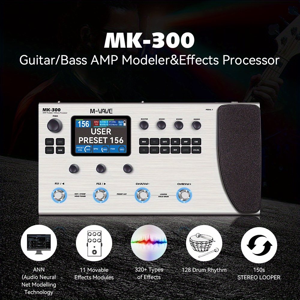 mk 300 guitar multi effects processor ann network - Temu