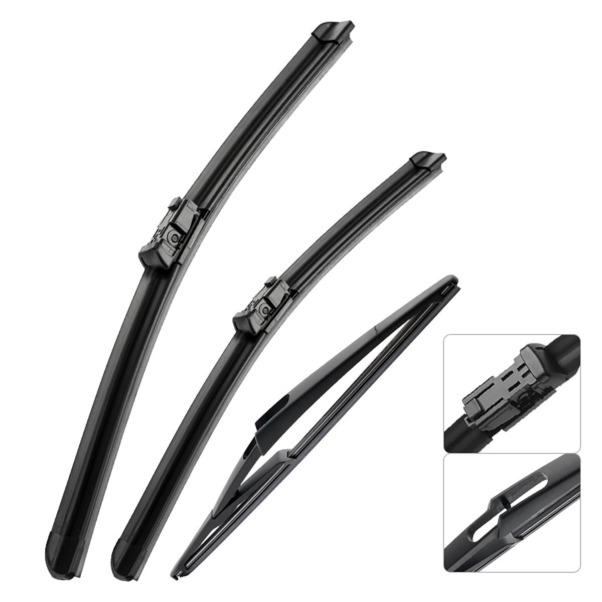 TEMU 3pcs/set For C3 Mk3 Sx Sy 2016-2023 2017 2018 2019 2020 2021 2022 Wiper Front&rear Wiper Blades Windshield Windscreen Window Brushes 26