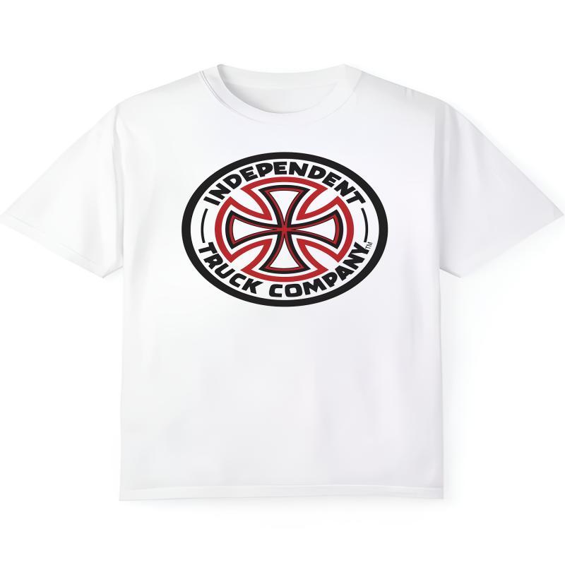 

Truck Company" Graphic Cotton Tee For Men - Soft, Breathable & Comfortable Casual T-shirt With Retro Design, Machine Washable