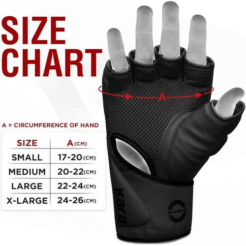RDX Gloves Grappling Sparring, Pre-Curved Martial Arts Mitts, Ventilated Hide Leather Gloves, Training, Muay Thai, Punching Bag And Kickboxing