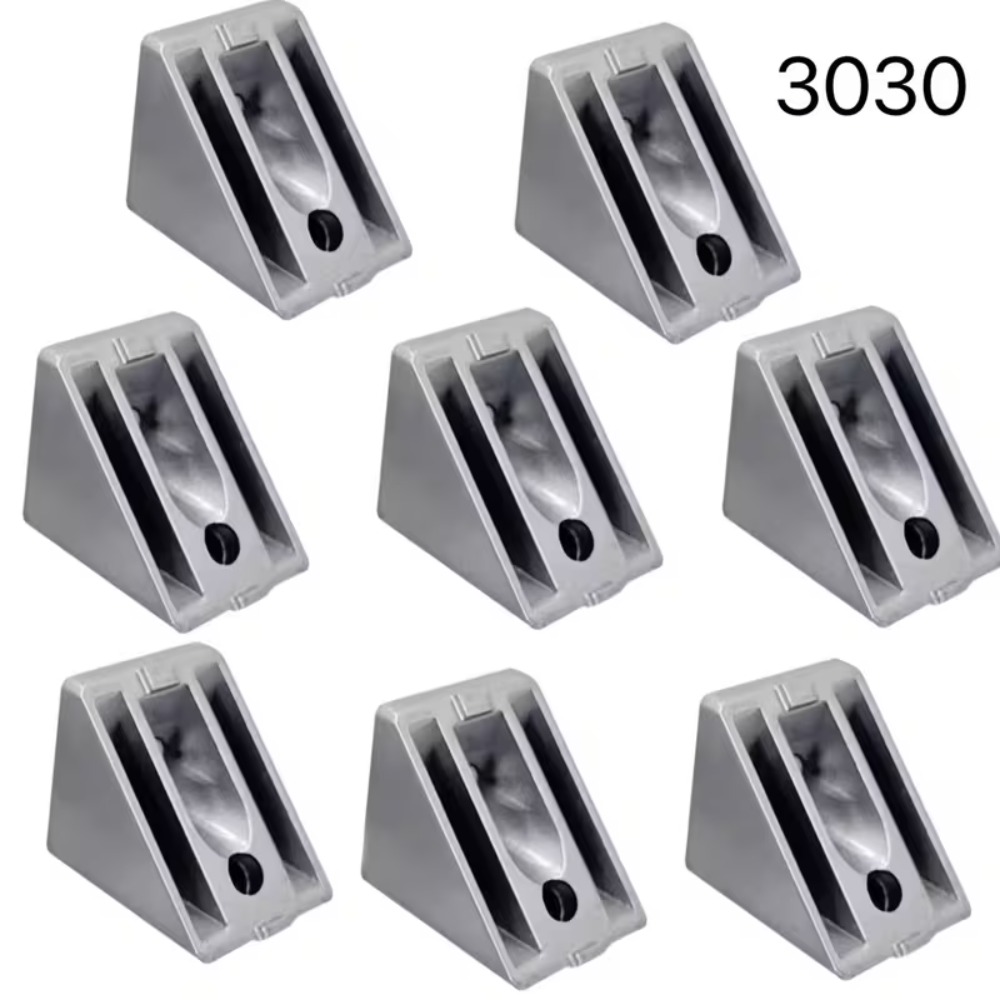 E-shop 8 Stück Hochleistungs-45° Winkelverbinder | Geeignet für 4040 Europäische Standard Aluminium Profilverbinder, speziell entwickelt für Regale,