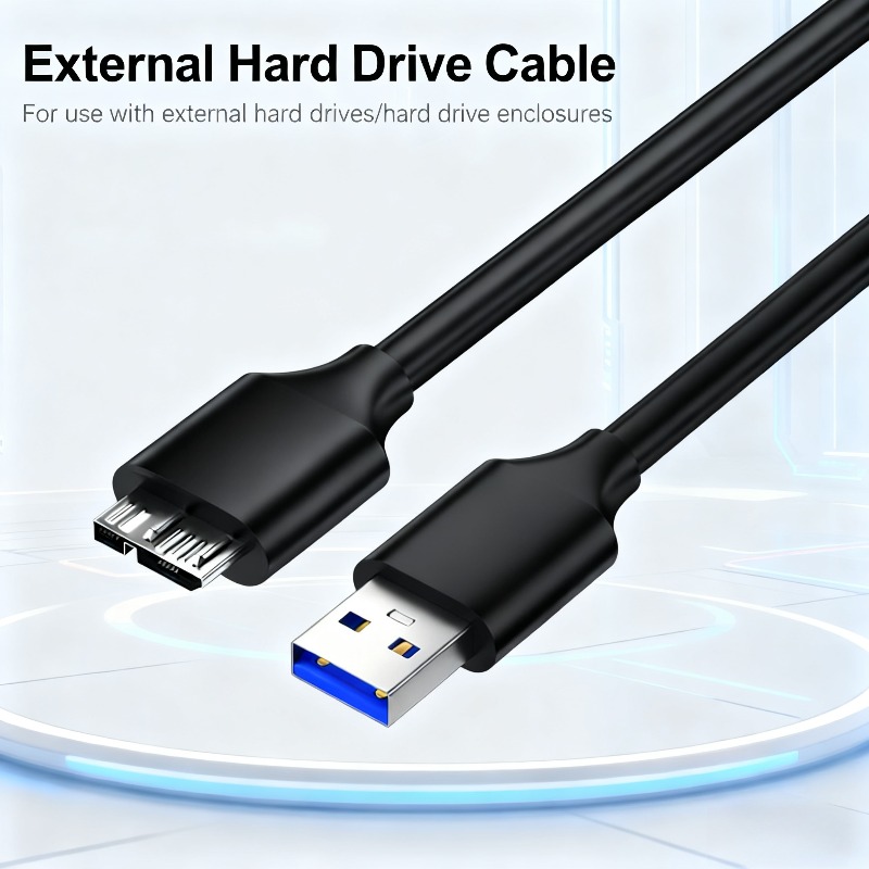 כבל USB 3.0 Micro B לדיסק קשיח חיצוני