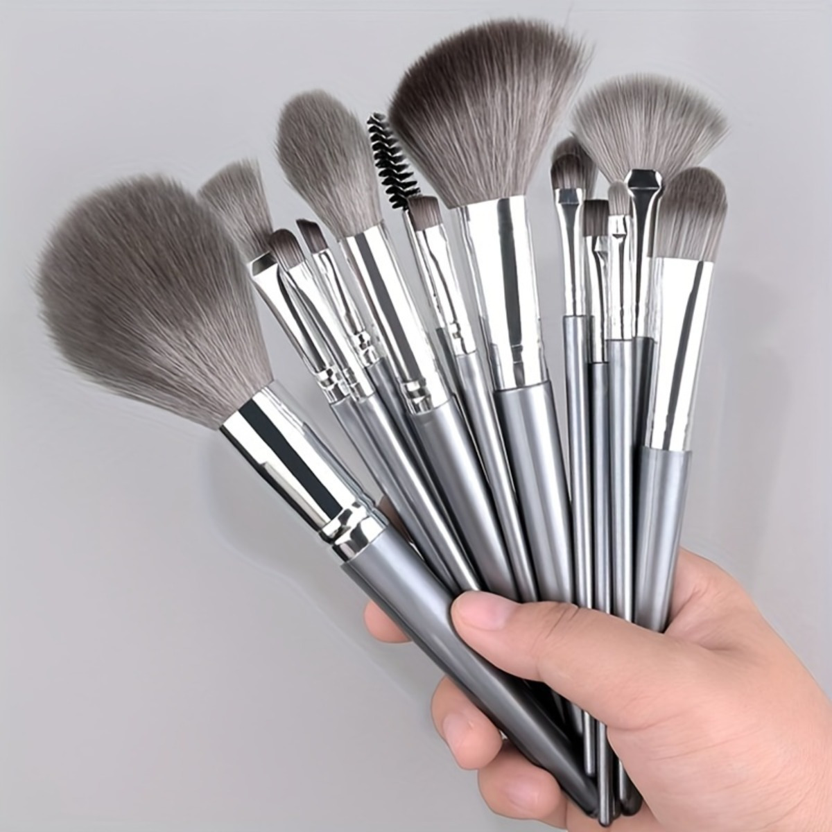 

14pcs Professional Makeup Brush Set - Includes Foundation, Concealer, Eyeshadow & Blending Brushes - Synthetic Fibers, Ethically Made, Ergonomic Abs Handles For Flawless Application