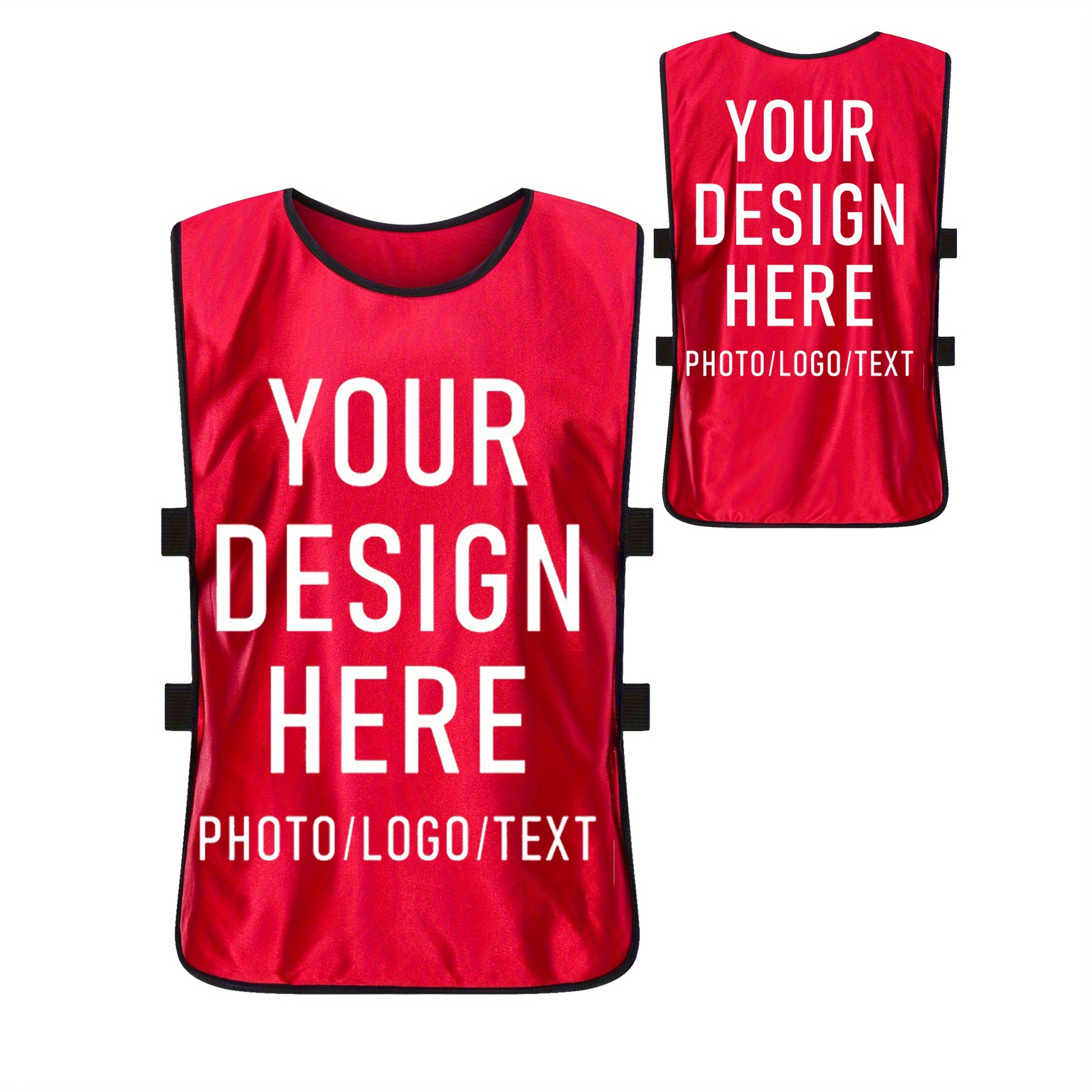 TEMU Personalized Team Sports Vests For Basketball, Soccer, Football, Volleyball Practice Jerseys, Add Logo/text/numbers, Uniform Training Vests,