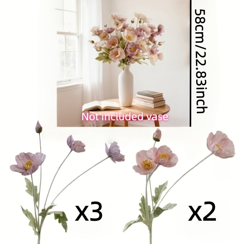 20 Artificial Peony Bouquet, Faux Flowers - Elegant Pink And Purple Set, Suitable For Home Decoration, Floral Arrangements, Table Decor, Christmas Decor, Halloween Decor