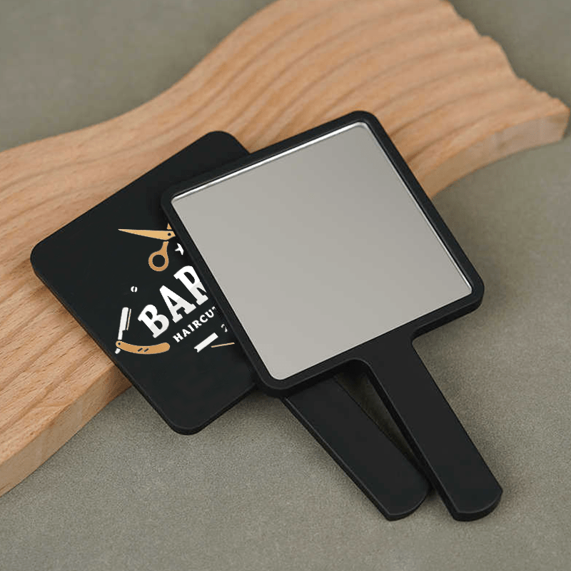 Professional Handheld Salon Mirror with Ergonomic Handle