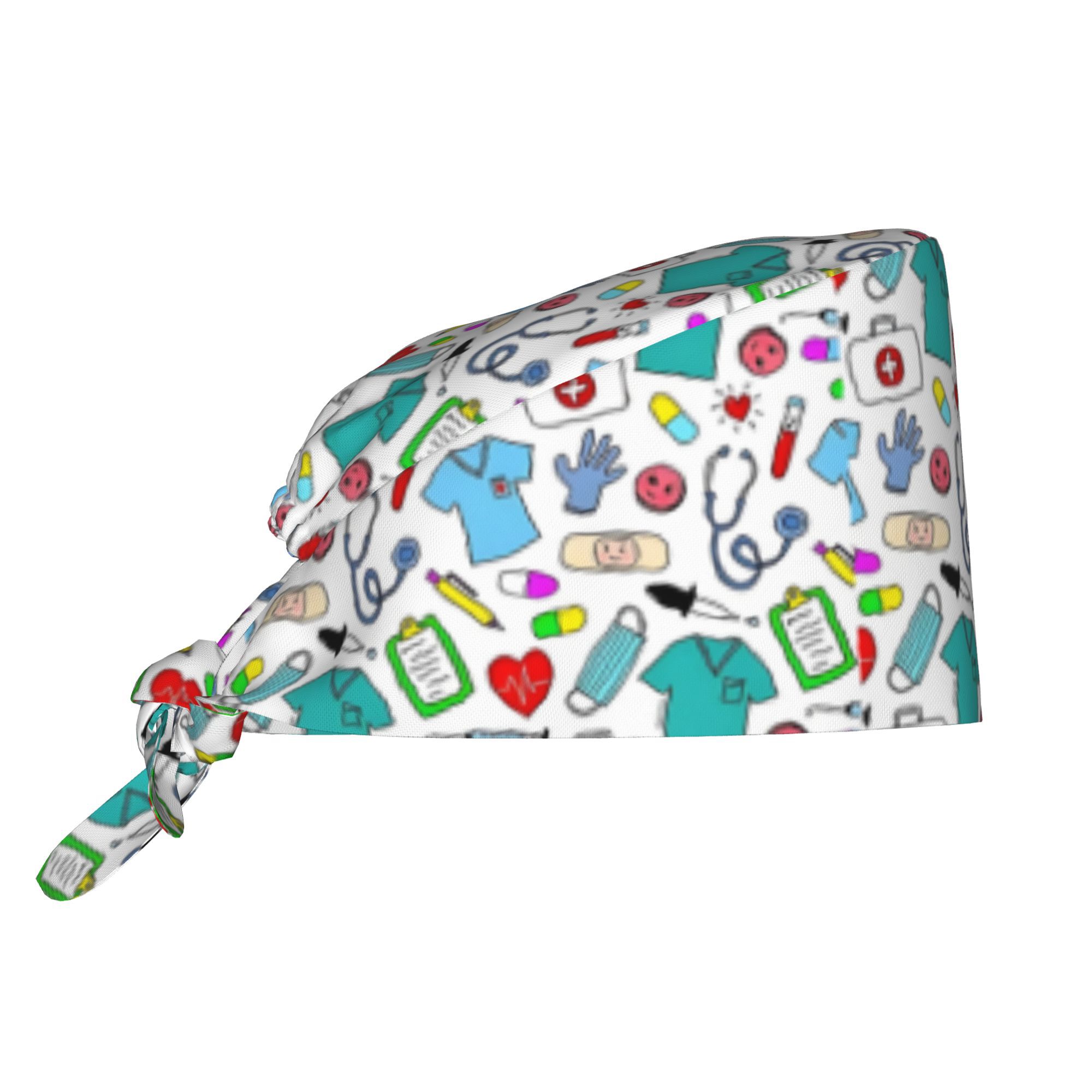 TEMU Adorable Medical Work Cap Designed For Chefs, Nurses, And Engineers, Featuring A Lightweight And Adjustable Dustproof Design, Making It A Great