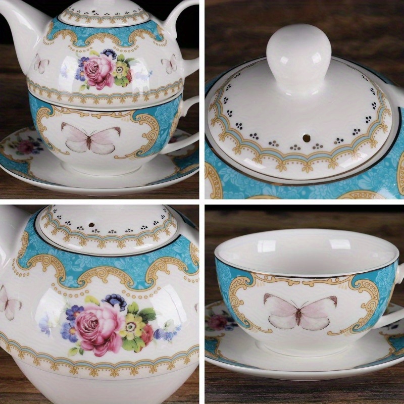   english porcelain tea for   floral teapot with cup   cup and saucer set Product details 1
