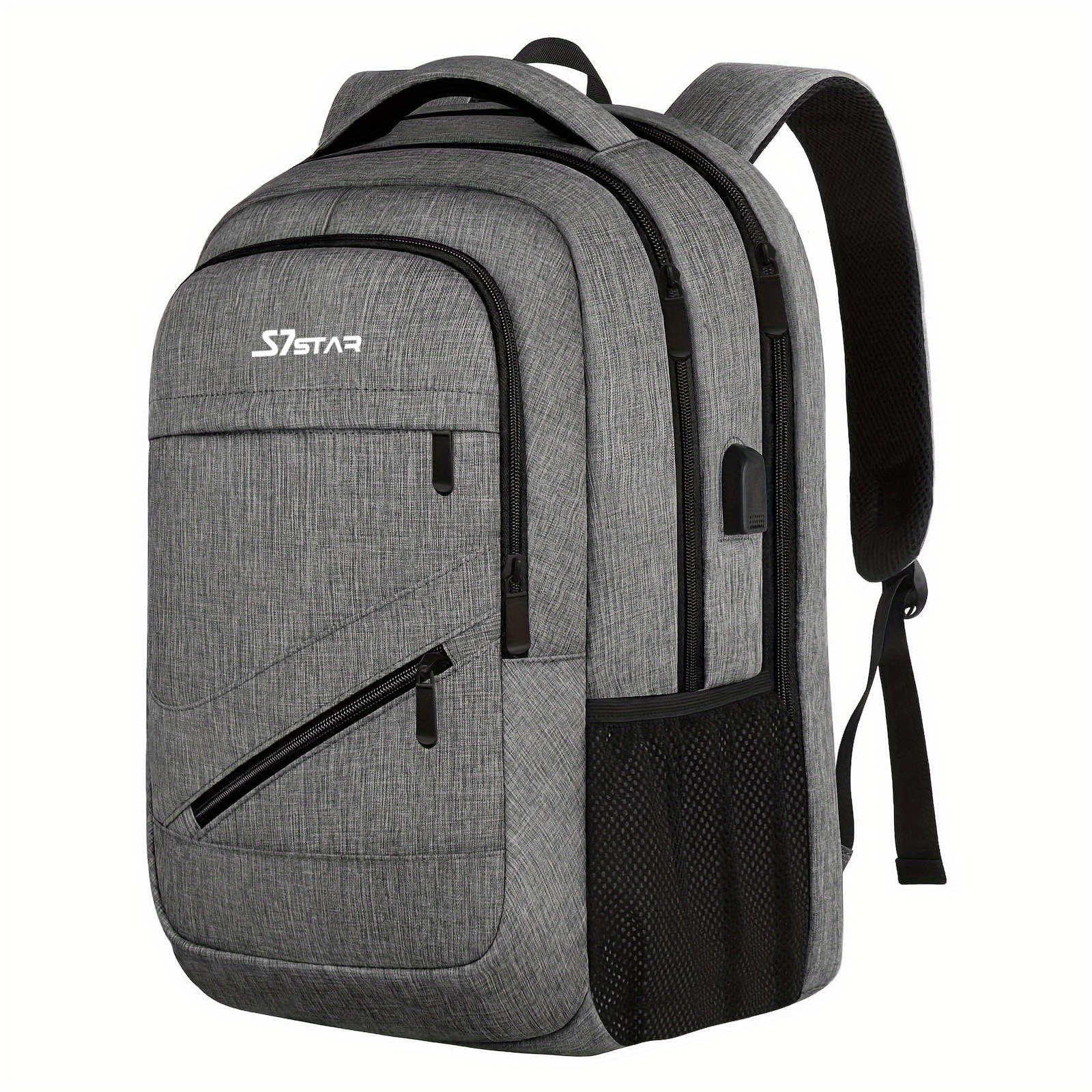 Image of A Powerful Storage Backpack! Large - Capacity With Multi - Compartments And Multi - Pockets, Laptop Compartment For Business And Rope - Fixing Pockets For , And Adventure.