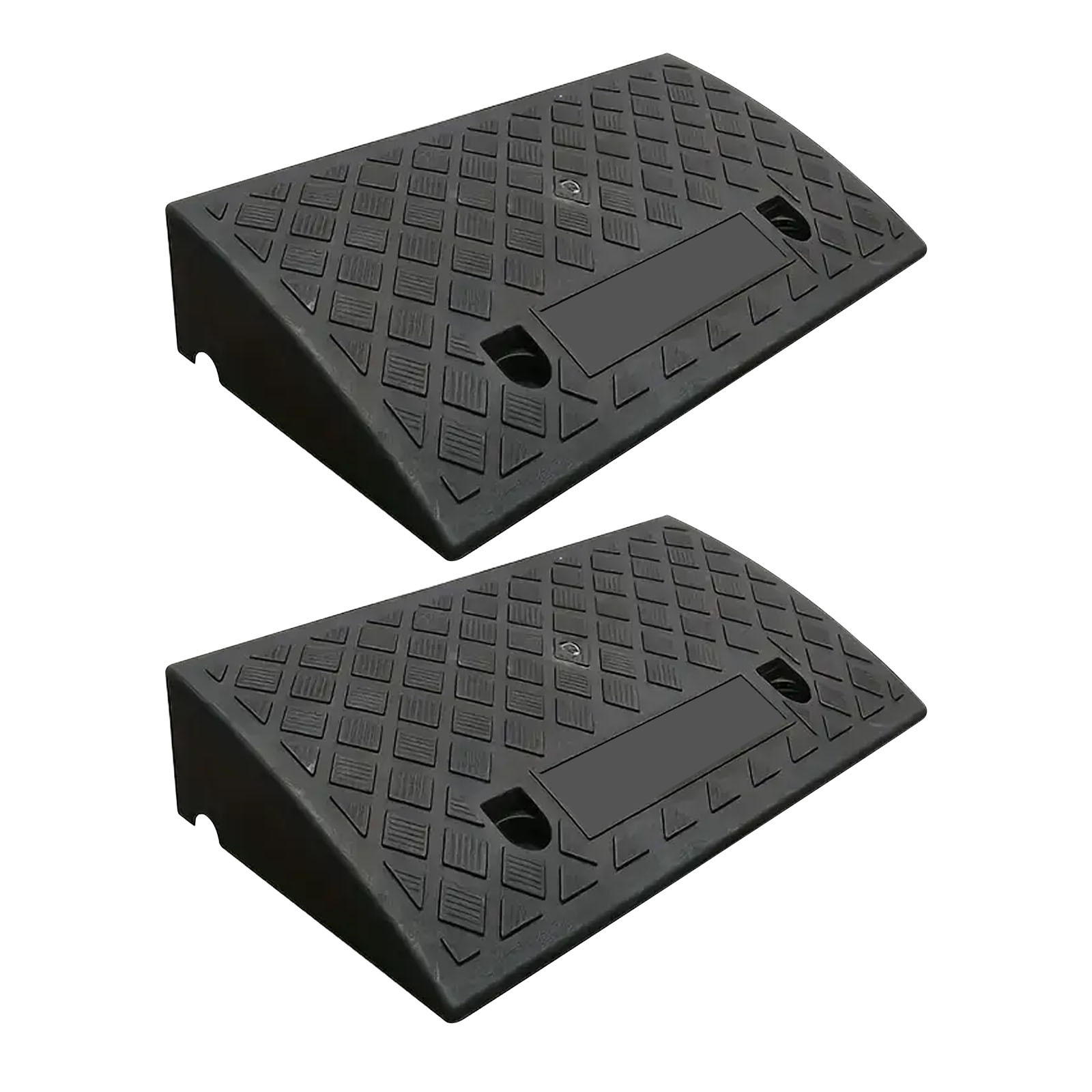 TEMU 2pcs Portable Ramps With Non-slip Surface | Plastic Material, Ideal For Cars, Motorcycles, & Pets, 10cm Height, & Unloading, Essential For