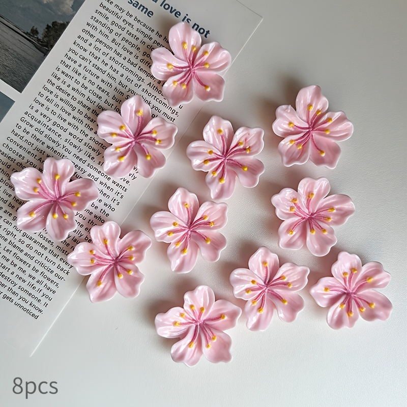 TEMU 8 Aimants de réfrigérateur de rose - Décorations mignonnes pour , , blanc, le casier et l'écouilleuse, parfaits pour Noël, la Saint-Valentin,