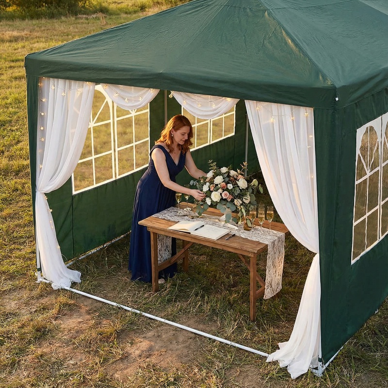 Image of Party Tent 3x12m - Essential Storage Space Must-have For First Item Family-friendly Complies With Cross-border Regulations
