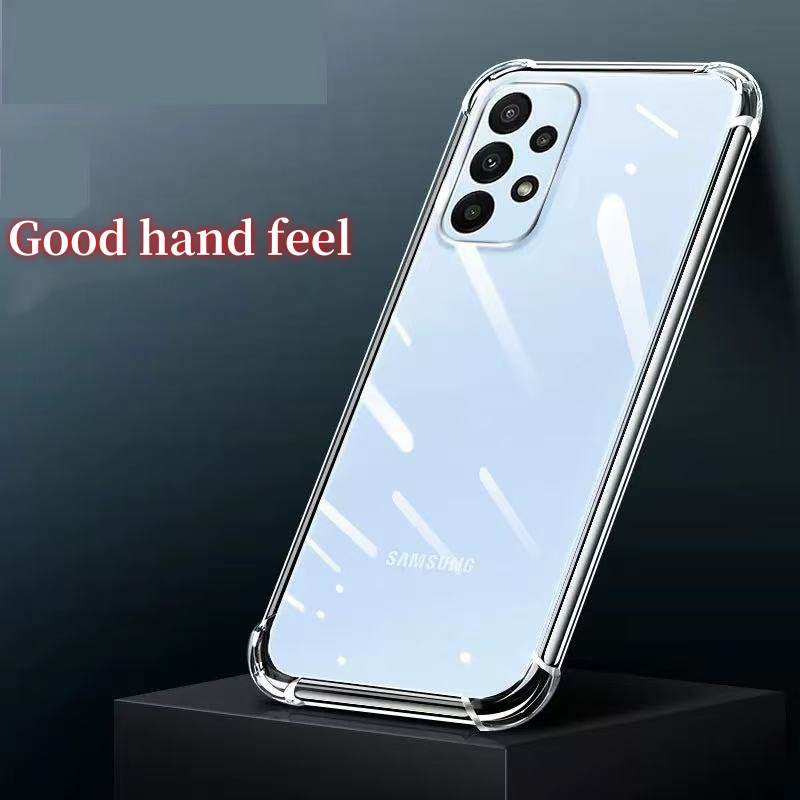 E-shop Transparente TPU Stoßfeste Handyhülle für Samsung A52S 5G / A52 5G / A32 5G / A32 4G -