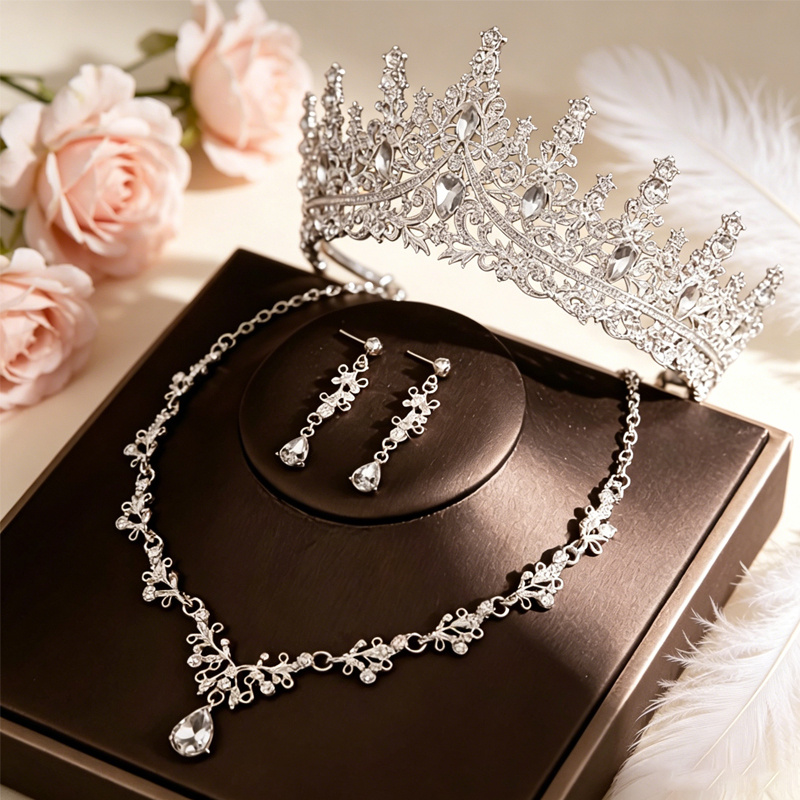 4pcs Princess Style Hair Accessories Set for Parties & Events