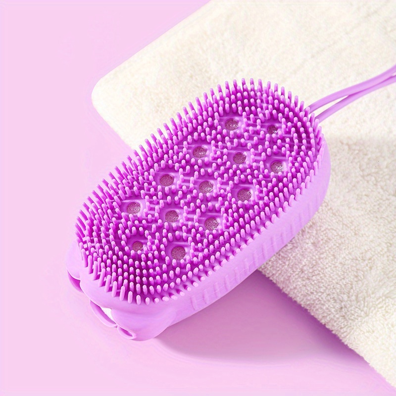 Silicone Bubble Brush Double-Sided Exfoliating Bath Scrubber