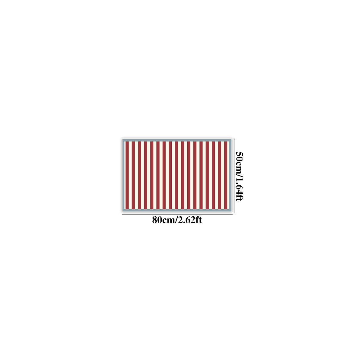 TEMU 1pc Faux Cashmere 1000g/mÂ² Thickness 1cm 50x80cm/19.7x31.5inch, 1pc Style Living Room Carpet Red And Blue Color Block Home Decor Rug Soft Fluffy