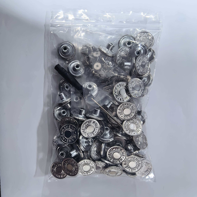 Image of 100pcs & Detachable Jean Buttons No Sew - Bronze, Durable, For Denim Clothing, Pants & Additions, Clothing Additions | Buttons | Durable Buttons
