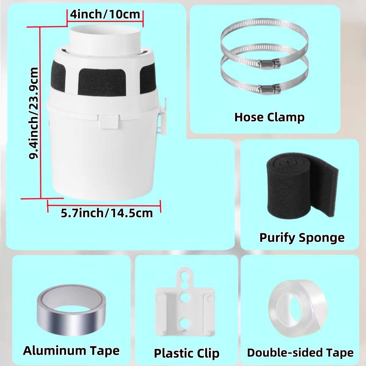 TEMU 2026 Upgraded Version Four-in-one Indoor Dryer Ventilation Kit, Including A Dryer Dust Box With A Bucket And An Indoor Dryer Lint Kit