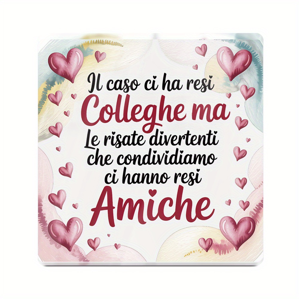 TEMU Decorazione Putuo piatta 2D, 1 pz, in acrilico , decorazione da tavolo, il ci ha colleghi, decorazione da scrivania per colleghi, regalo per