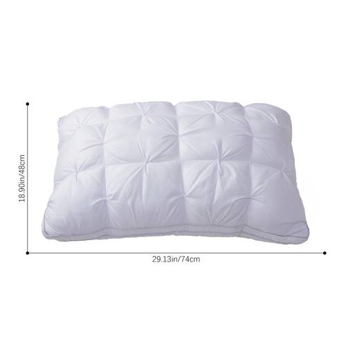 2pcs luxury fluffy down alternative pillow set standard queen size 4 3d bread pillow inserts strong support neck adult gift fluffy large pillow 74 48cm suitable for