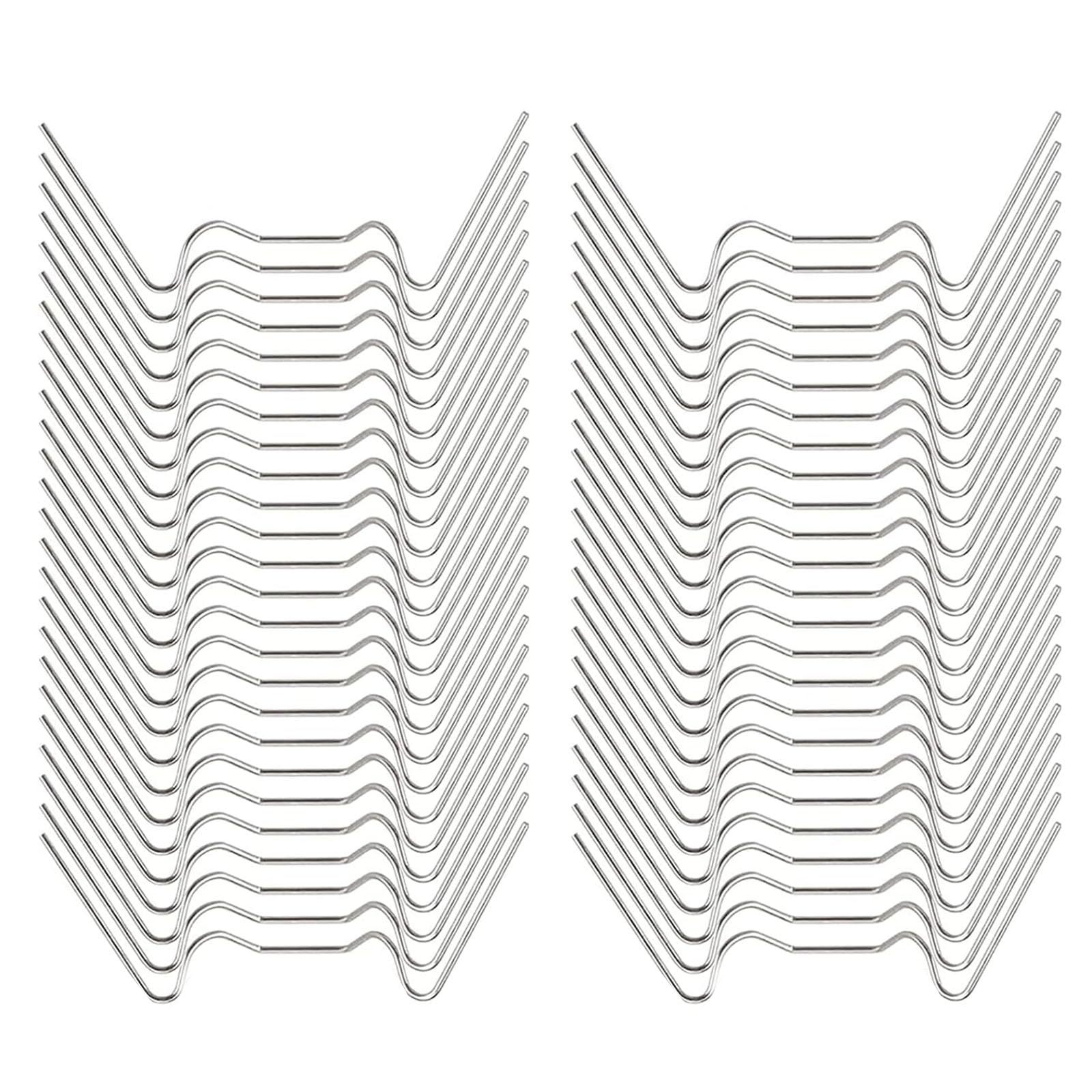 E-shop Packung mit 25/50 Gewächshausklammern, Gewächshausklammern aus Edelstahl, Glas-Klemmen für Gewächshäuser und Glashütten, Hohlkammerplatten und