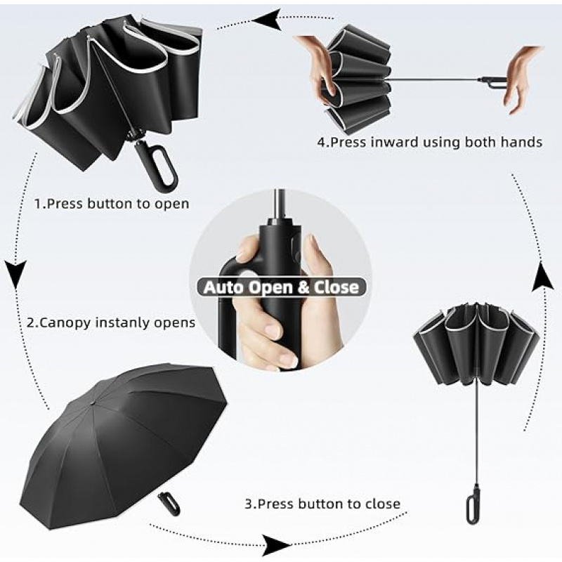 Fully Automatic Buckle Folding Umbrella