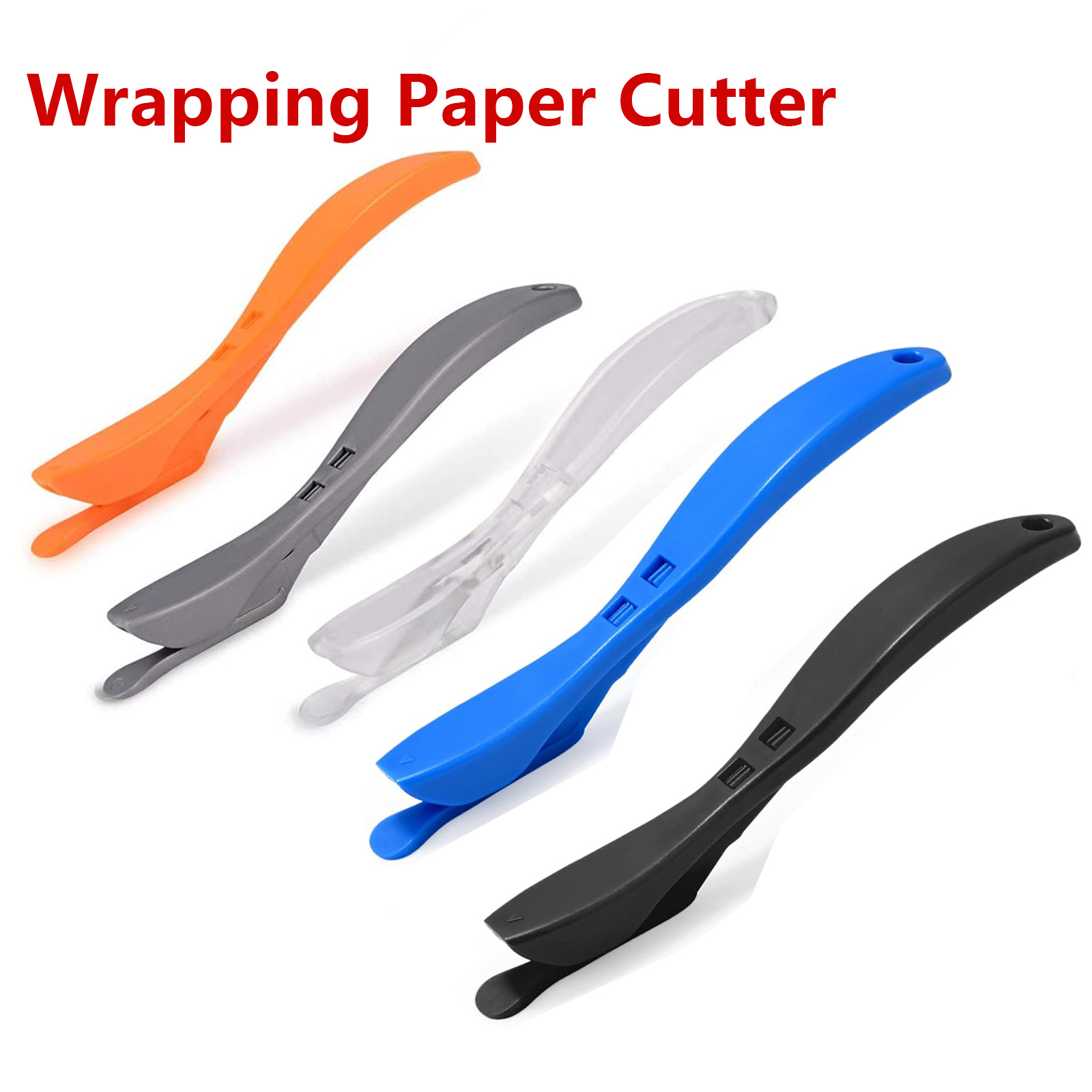 

2pcs Safe Slide Gift Wrap Cutter - Concealed Blade, Multi-use Craft Knife For Wrapping Paper, Vinyl Film & More - Christmas, Birthdays & Parties