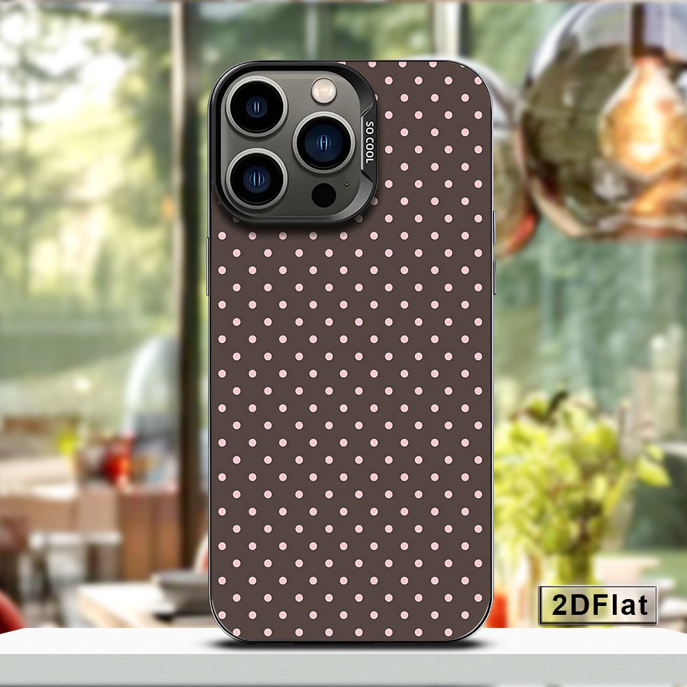 TEMU Phone Case: New 2d Flat Polka Dot Phone Case - Trendy, Cool, And Fashion- With A . Creative, Dirt-resistant, And Drop-proof. Stylish Appearance,