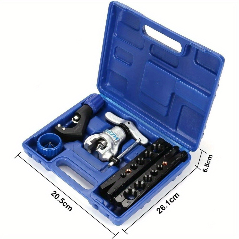 Image of Flaring Tool 45 Degree Double And Easy Brake Line Pipe Set With Bending Pliers Flaring Tool Set Air Conditioning Pipe Bending Pliers For Brake Line Copper Tube Aluminium Tube And