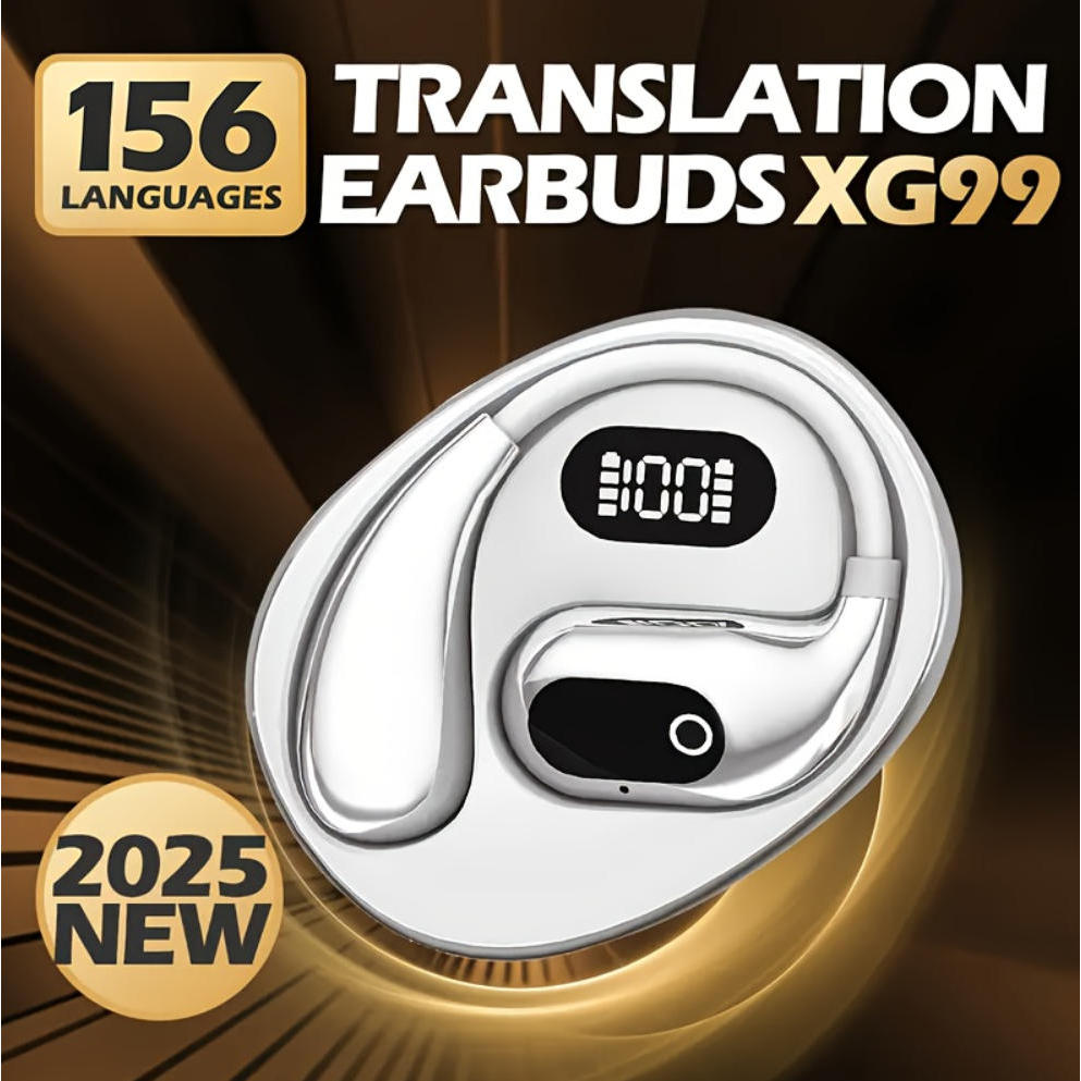 TEMU Écouteurs de en par IA 2025 avec étui de chargement à réduction de bruit, traducteur universel pour smartphones (/-) - Compatible avec la charge
