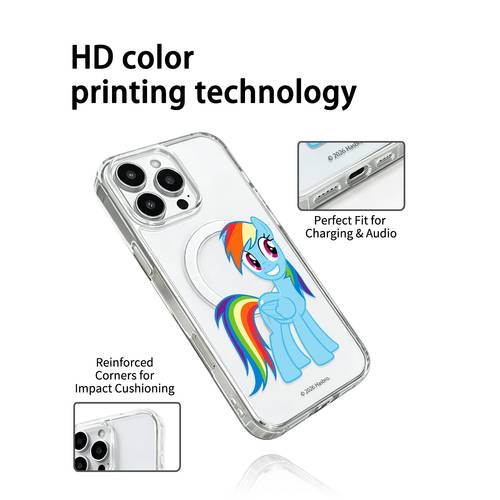 Phone Case: Pony Official Transparent Magnetic Phone Case for iPhone 11/12/13/14/15/16/17 Pro Max, Full-Coverage Drop-Proof Soft Case, Scratch-Resistant, -Resistant, and Remove, Compatible with MagSafe Wireless